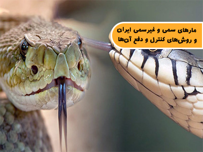 مارهای سمی و غیرسمی ایران و روشهای کنترل و دفع آنها